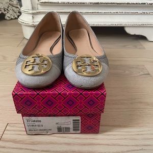 Tory Burch grey flats